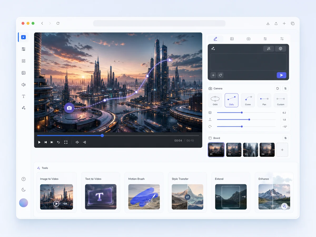 LumaTool AI video prompt and creator tools interface